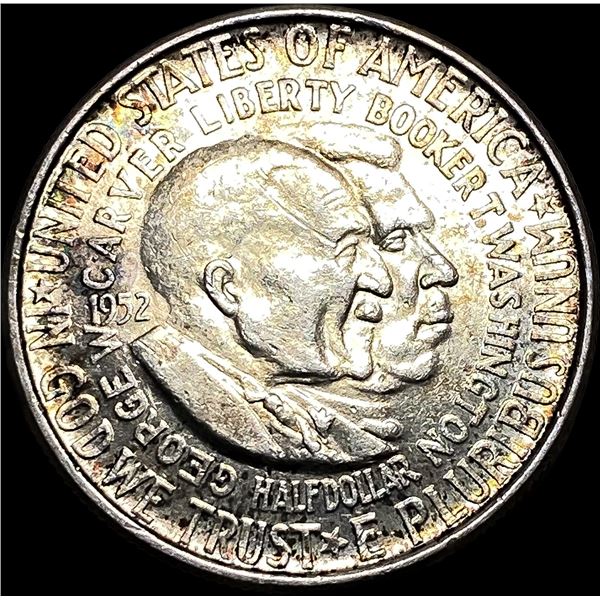 1952 Silver Half Dollar Booker T. Washington-Carver CHOICE BU
