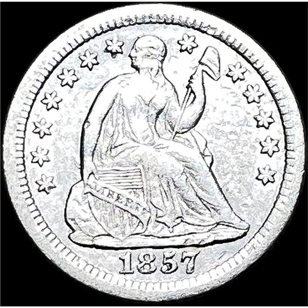 1857-O Silver Half Dime CLOSELY UNCIRCULATED