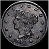 Image 1 : 1843 Braided Hair Large Cent CLOSELY UNCIRCULATED