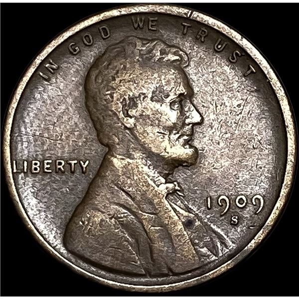 1909-S Lincoln Wheat Cent NEARLY UNCIRCULATED
