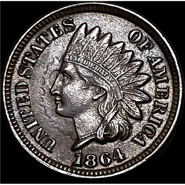 1864 Copper-Nickel Indian Head Cent CLOSELY UNCIRCULATED