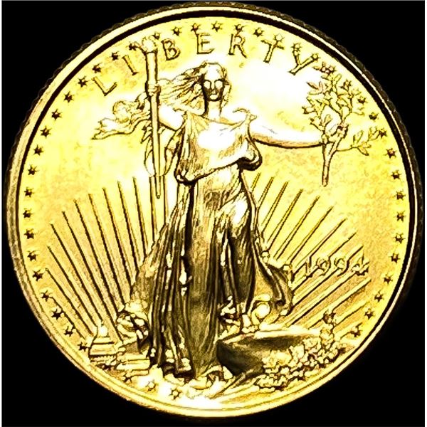 1994 1/10 oz Gold American Eagle $5 SUPERB GEM BU