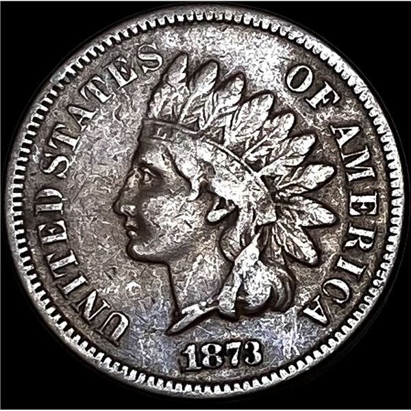 1873 Indian Head Cent NEARLY UNCIRCULATED