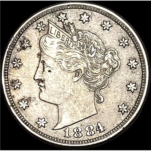 1884 Liberty Head Nickel NEARLY UNCIRCULATED