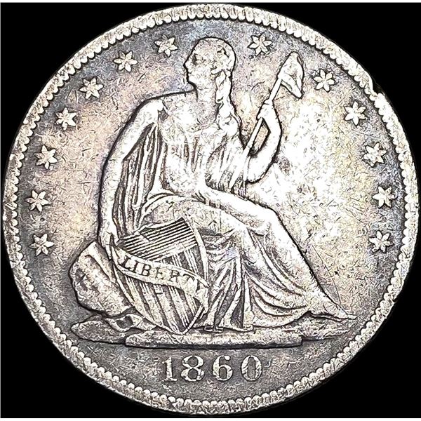 1860-O Silver Half Dollar LIGHTLY CIRCULATED