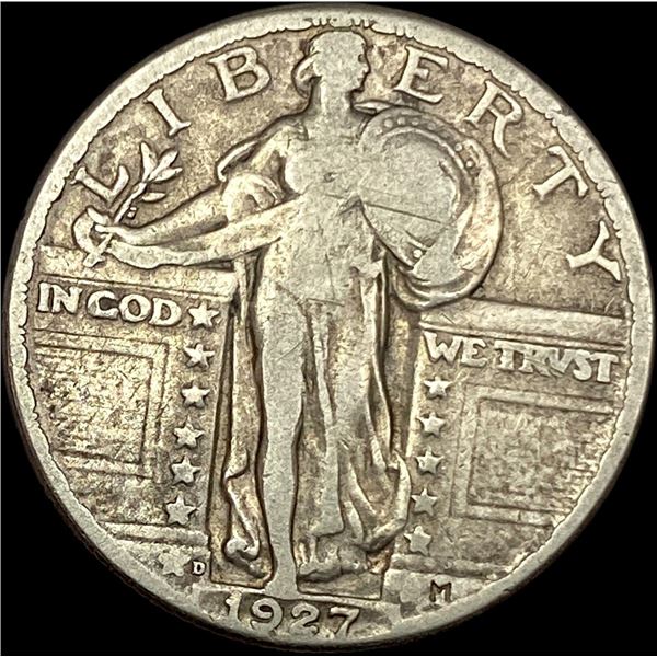 1927-D Silver Standing Liberty Quarter LIGHTLY CIRCULATED
