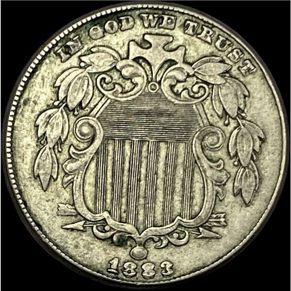 1883 Shield Nickel NEARLY UNCIRCULATED