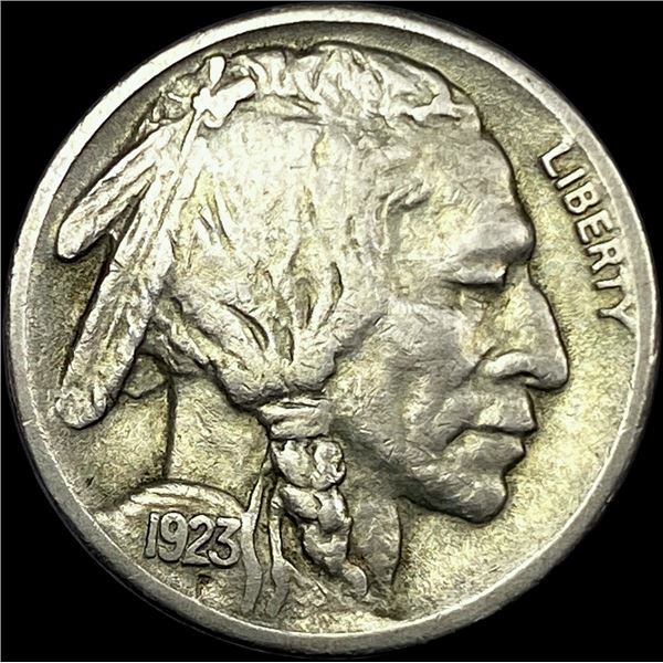1923-S Nickel Five Cents Buffalo LIGHTLY CIRCULATED