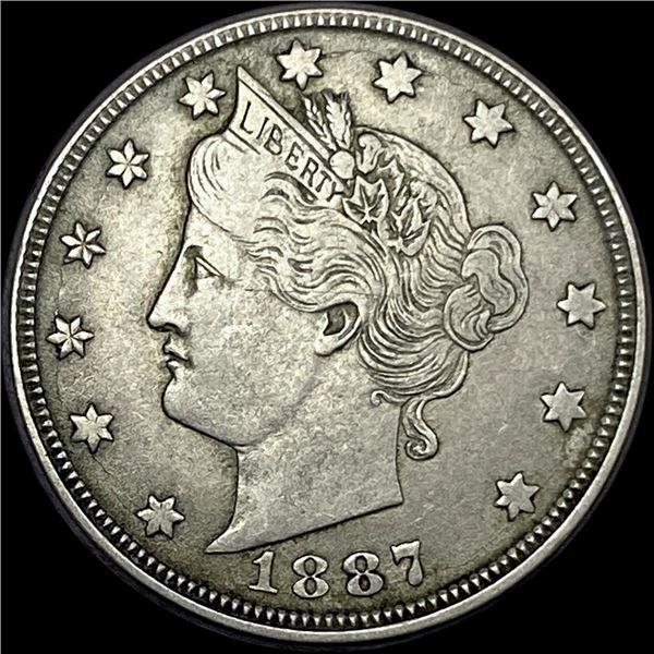 1887 Liberty Head Nickel NEARLY UNCIRCULATED