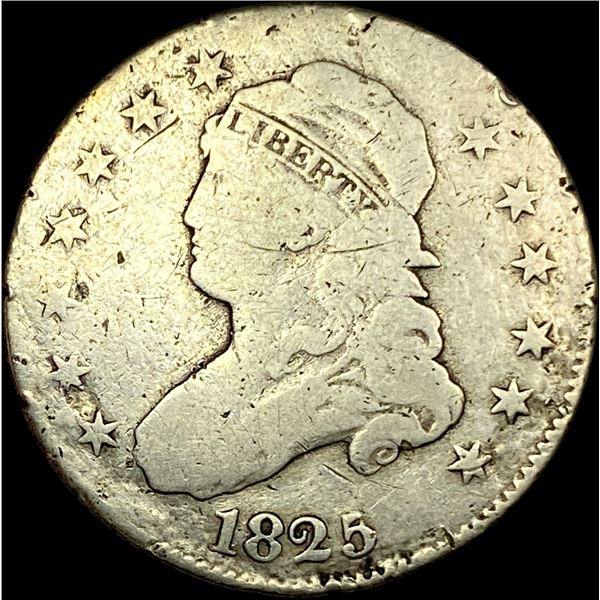 1825 Capped Bust Silver Quarter NICELY CIRCULATED