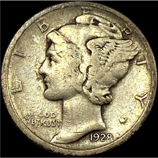 1928 Mercury Dime NEARLY UNCIRCULATED
