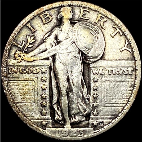 1923-S Silver Standing Liberty Quarter NEARLY UNCIRCULATED