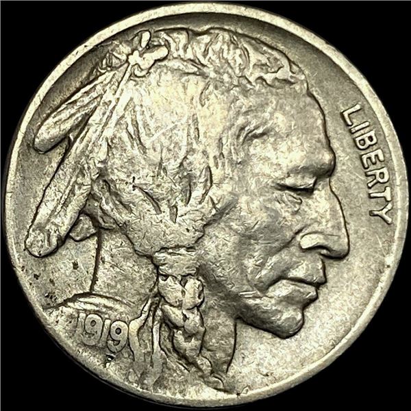 1919-D Buffalo Nickel NEARLY UNCIRCULATED