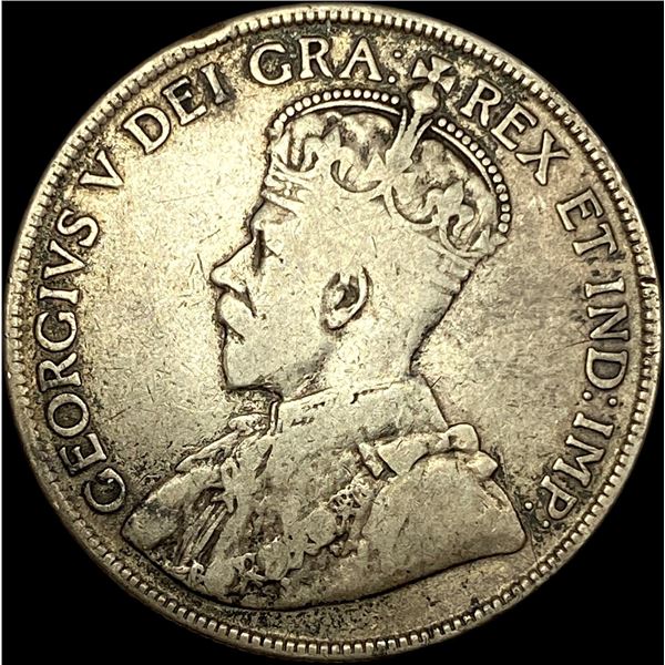 1919-C Silver 50 Cents Newfoundland LIGHTLY CIRCULATED