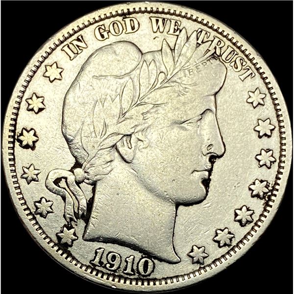 1910 Silver Half Dollar (Barber) NICELY CIRCULATED