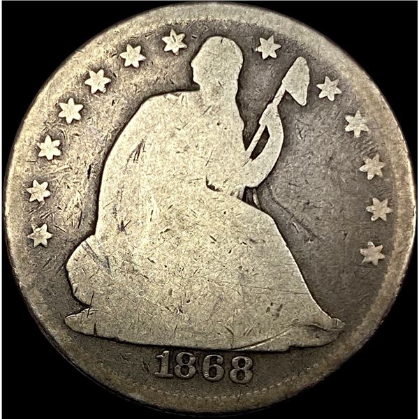1868 Seated Liberty Half Dollar NICELY CIRCULATED