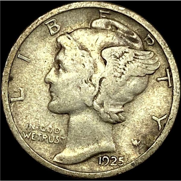 1925-D Silver Mercury Dime LIGHTLY CIRCULATED