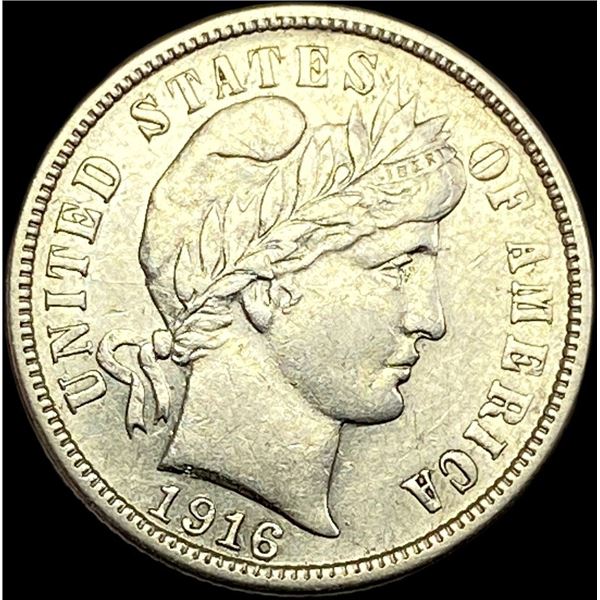 1916-S Silver Barber Dime CLOSELY UNCIRCULATED