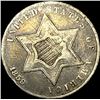 Image 1 : 1859 Silver Three-Cent Piece LIGHTLY CIRCULATED