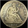 Image 1 : 1872-CC Silver Half Dollar NICELY CIRCULATED