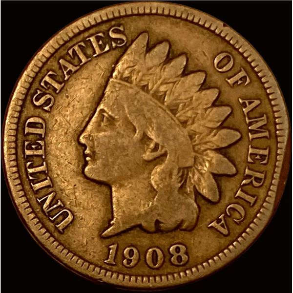 1908-S Indian Head Cent NICELY CIRCULATED
