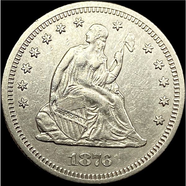 1876-S Silver Seated Liberty Quarter CLOSELY UNCIRCULATED