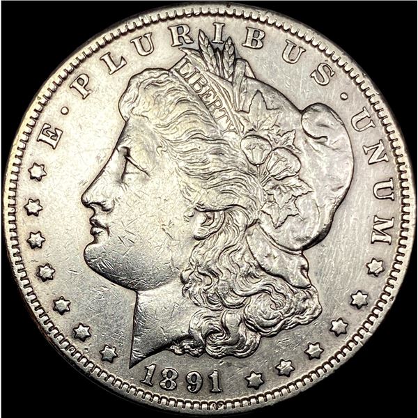 1891-CC Silver Morgan Dollar NEARLY UNCIRCULATED