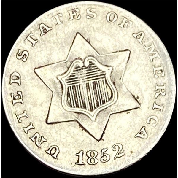 1852 Silver Three-Cent Piece CLOSELY UNCIRCULATED