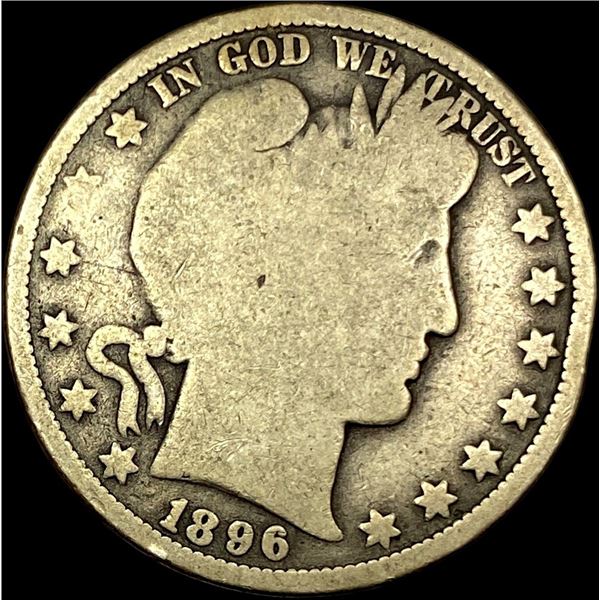 1896-O Silver Barber Half Dollar NICELY CIRCULATED