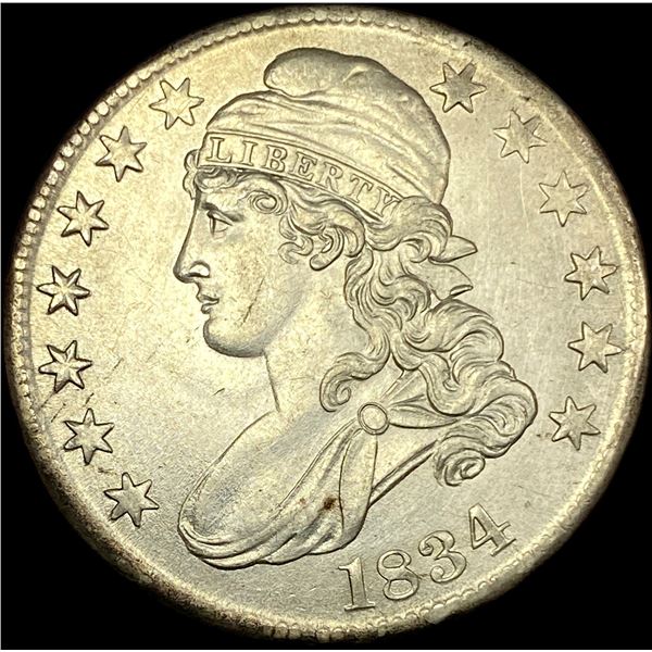 1834 Capped Bust Half Dollar CLOSELY UNCIRCULATED