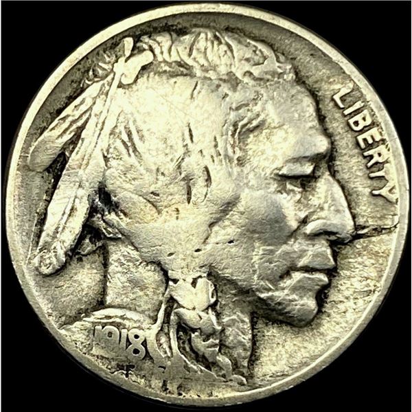 1918-D Buffalo Nickel NICELY CIRCULATED