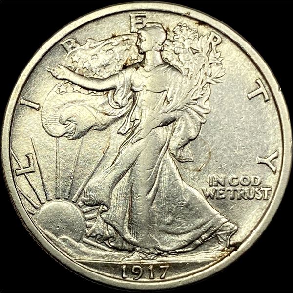1917 Walking Liberty Half Dollar CLOSELY UNCIRCULATED