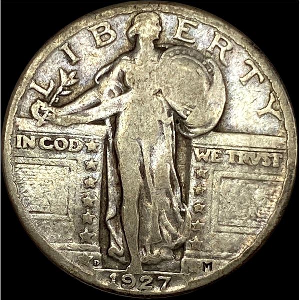 1927-D Silver Standing Liberty Quarter LIGHTLY CIRCULATED