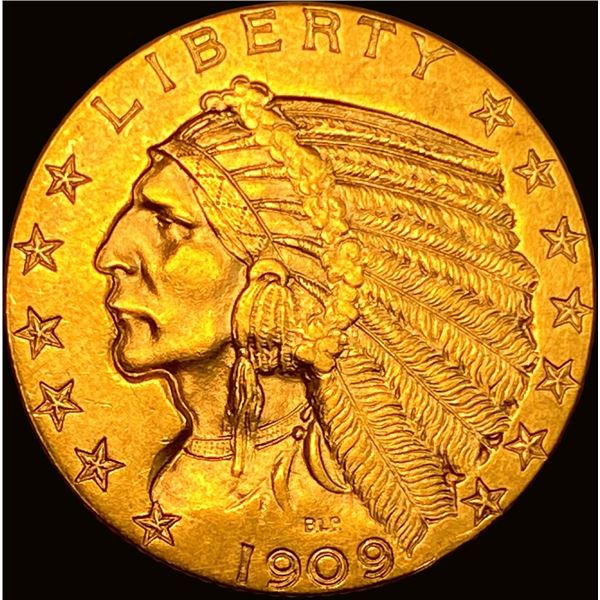 1909-D Indian Head Half Eagle $5 Gold UNCIRCULATED