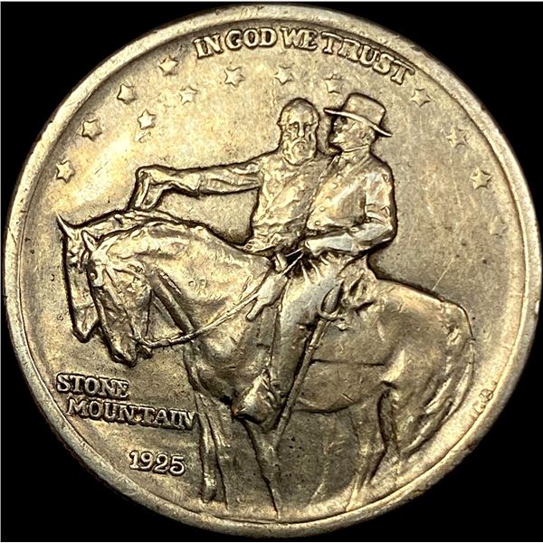 1925 Silver Half Dollar Stone Mountain CLOSELY UNCIRCULATED