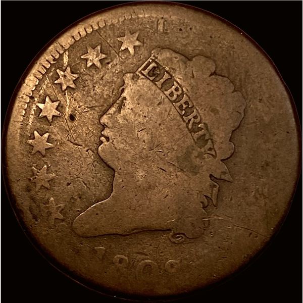 1808 Classic Head Large Cent NICELY CIRCULATED