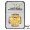 Image 1 : 1924 $20 Gold Double Eagle NGC MS63