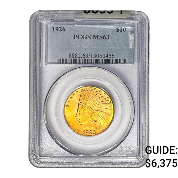 1926 $10 Gold Eagle PCGS MS63