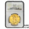 Image 1 : 1924 $20 Gold Double Eagle NGC MS63
