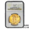 Image 1 : 1924 $20 Gold Double Eagle NGC MS63
