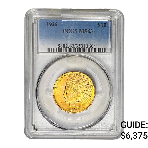 1926 $10 Gold Eagle PCGS MS63