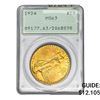 Image 1 : 1924 $20 Gold Double Eagle PCGS MS63