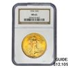Image 1 : 1924 $20 Gold Double Eagle NGC MS63