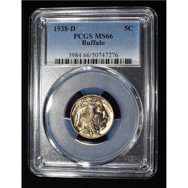 1938-D BUFFALO NICKEL PCGS MS-66