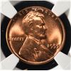 Image 2 : 1955 LINCOLN CENT NGC MS-66 RD