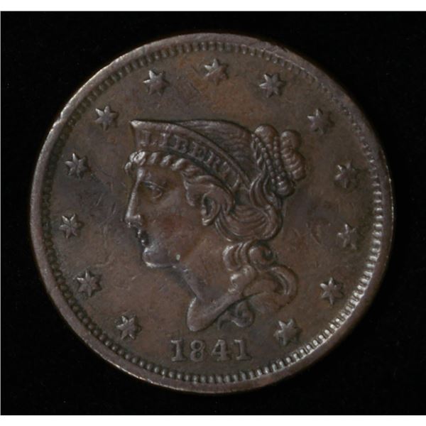 1841 LARGE CENT AU
