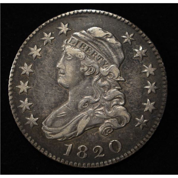 1820 BUST QUARTER XF
