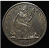 Image 1 : 1861 SEATED LIBERTY HALF DOLLAR AU/BU