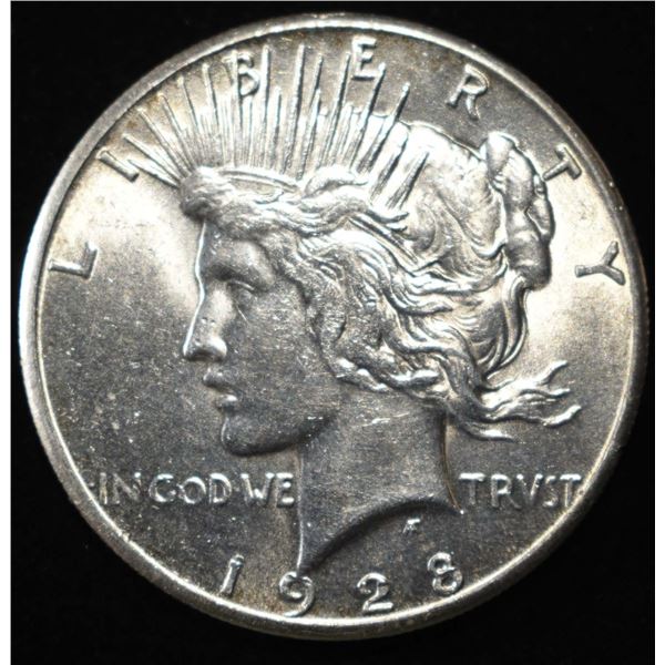 1928 PEACE DOLLAR CH BU