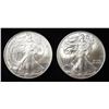 Image 1 : 2007, 08 AMERICAN SILVER EAGLES
